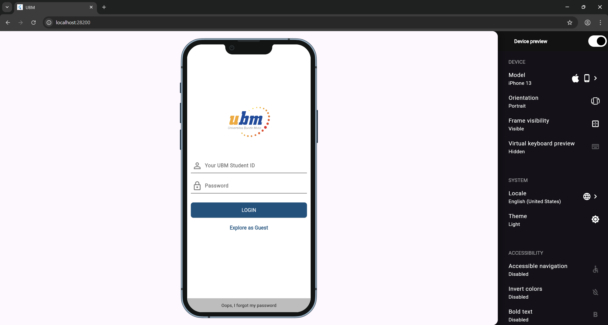 Chrome Device Preview